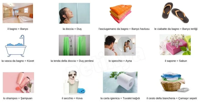 italyanca banyo esyalari aletleri