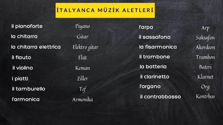 italyanca muzik aletleri