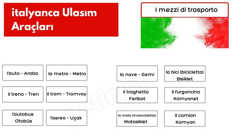 italyanca ulasim araclari