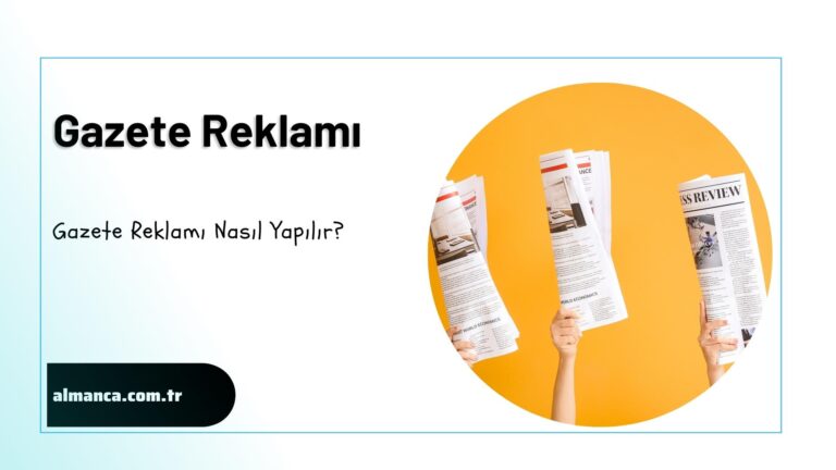 Gazete Reklami Nasil Yapilir