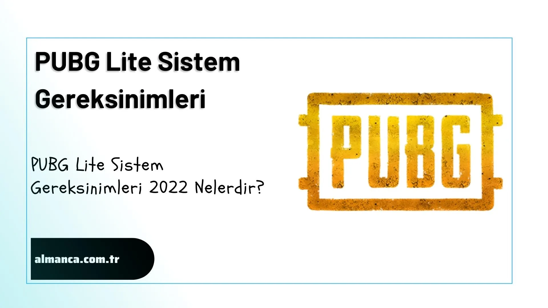 Pubg Lite Sistem Gereksinimleri