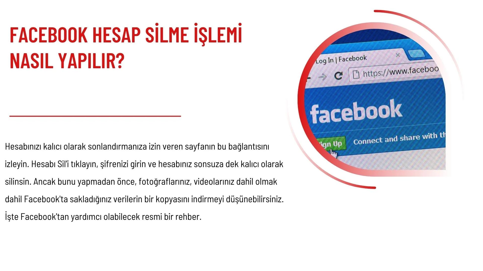 Facebook Hesap Silme İşlemi Nasıl Yapılır?