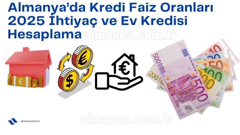 Almanya’da Kredi Faiz Oranları 2025 İhtiyaç ve Ev Kredisi Hesaplama