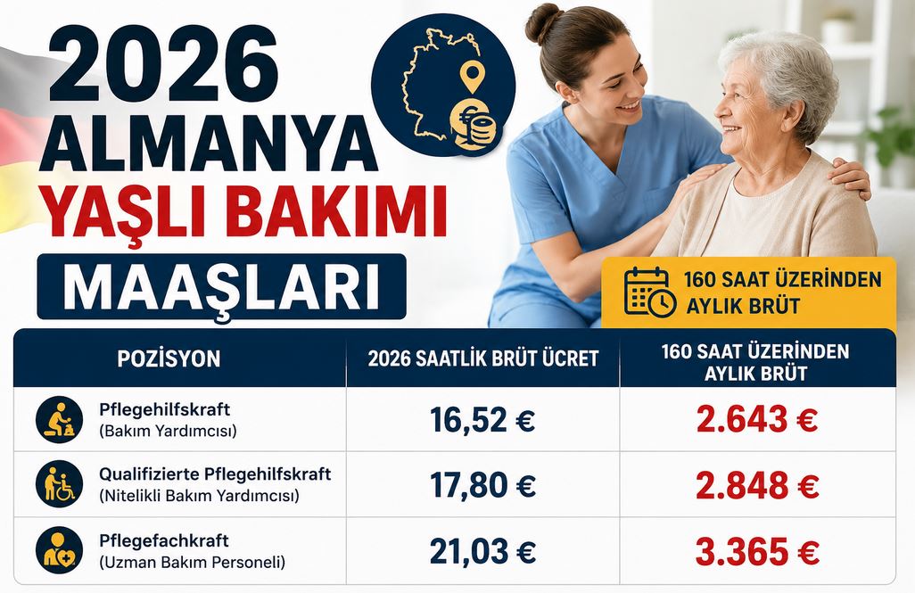 Almanya Yaşlı Bakımı Maaşları