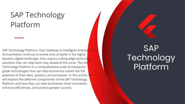 sap technology platform