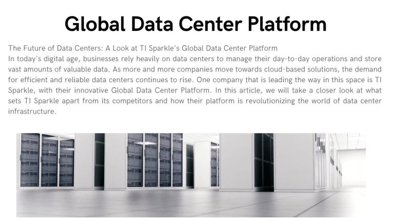 Global Data Center Platform