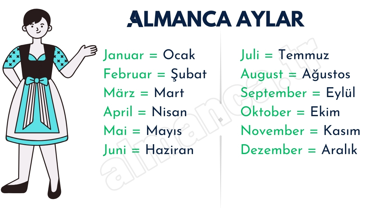 almanca aylar