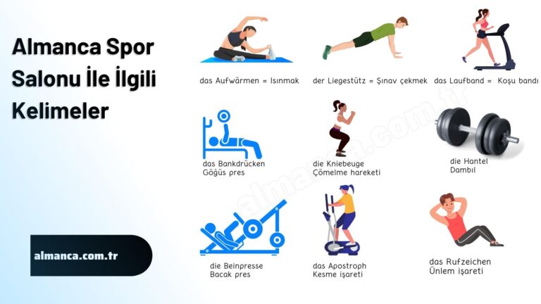 Almanca Spor Salonu İle İlgili Kelimeler