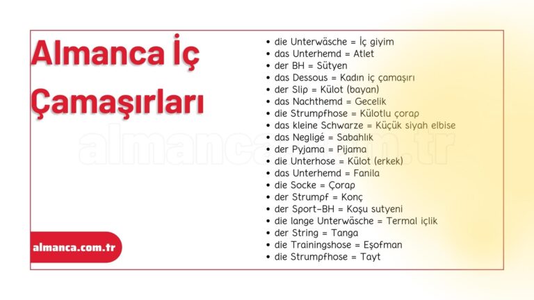 Almanca İç Çamaşırları