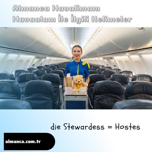 die Stewardess = Hostes