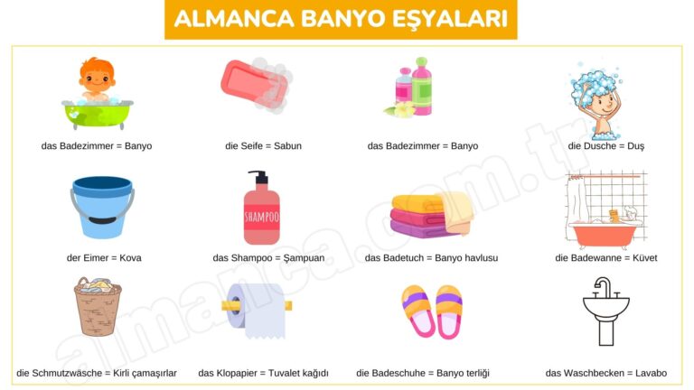 Almanca Banyo Eşyaları