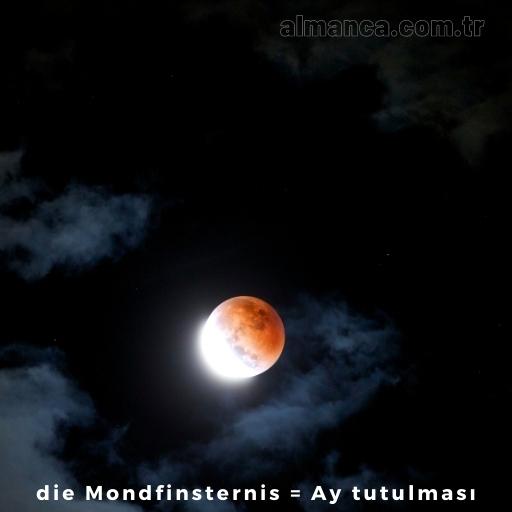 die Mondfinsternis Ay tutulması